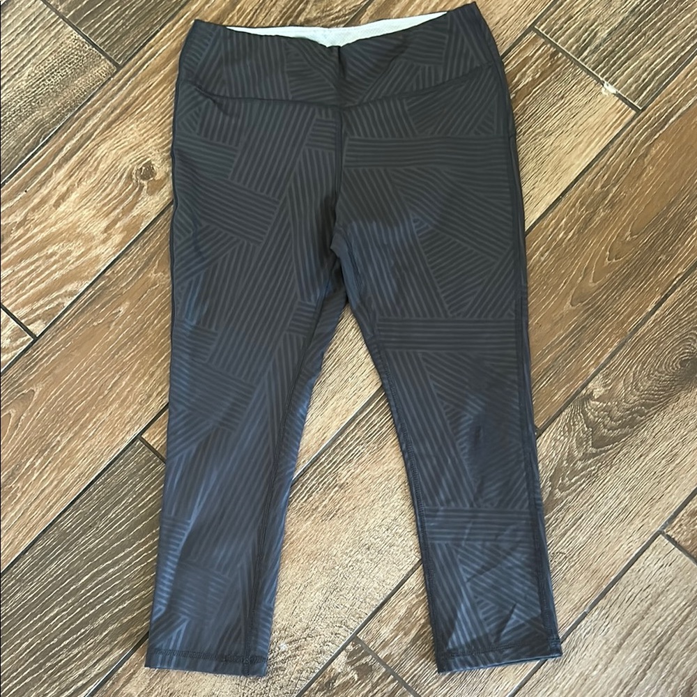 Marika Gray Performance Leggings with Seam Details